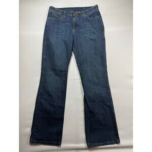 Wrangler Q-Baby Women's Straight Leg Blue Denim Jeans - Size 11/12x34 (33x34)